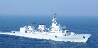 PAK NAVY Highly Advanced And Heavily Armed Stealth Warship PNS ZULFIQUAR Conducts Passage Exercise (PASSEX) With Republic Of Korea Navy Ship WANG GEON In The North Arabian Sea