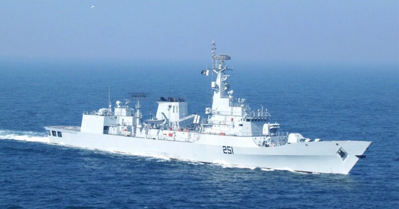 PAK NAVY Highly Advanced And Heavily Armed Stealth Warship PNS ZULFIQUAR Conducts Passage Exercise (PASSEX) With Republic Of Korea Navy Ship WANG GEON In The North Arabian Sea