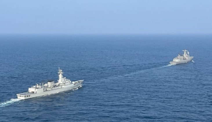 PNS ZULFIQUAR CONDUCTS EXERCISE WITH KOREAN NAVY SHIP IN THE ARABIAN SEA