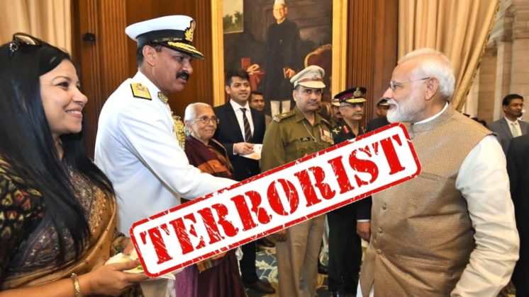 Shameless terrorist indians Shameless Terrorist indian navy chief filthy dog and swine dinesh tripathi & filthy dog modi