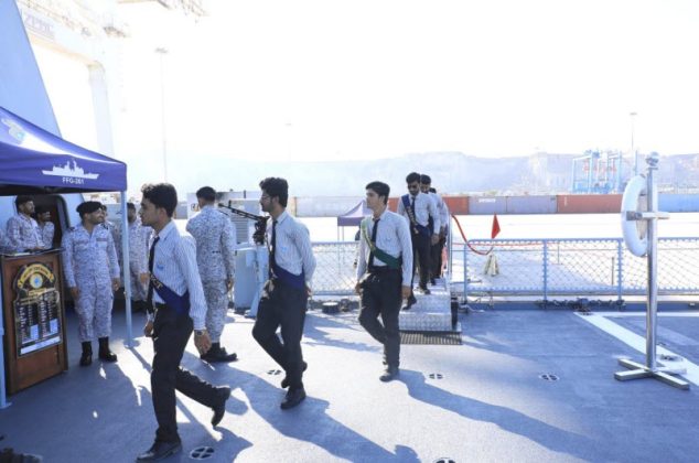 VISIT TO PAKISTAN NAVY WARSHIP BY LOCAL STUDENTS OF GWADAR