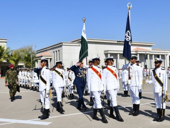 122nd Midshipmen & 30th Short Service Commissioning Parade held at PAKISTAN NAVAL Academy in Karachi