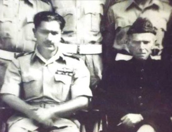 Brave Son of Sacred PAKISTAN Air Commodore Sajad Haider with Founder of Sacred PAKISTAN QUAID-E-AZAM MUHAMMAD ALI JINNAH
