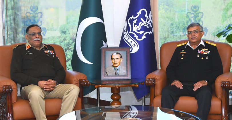 CJCSC General Sahir Shamshad Mirza And PAK NAVAL CHIEF Expresses Complete Satisfaction Over Battle Readiness Of PAK NAVAL Combatant Fleet For Upcoming Potential Conflict And Two Front War