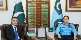 High-Level Defense Delegation Of PAKISTAN Iron Brother AZERBAIJAN Held High-Profile And Most Important Meeting With PAK AIR FORCE CHIEF Air Chief Marshal Zaheer Ahmed Babar At AIR HQ Islamabad