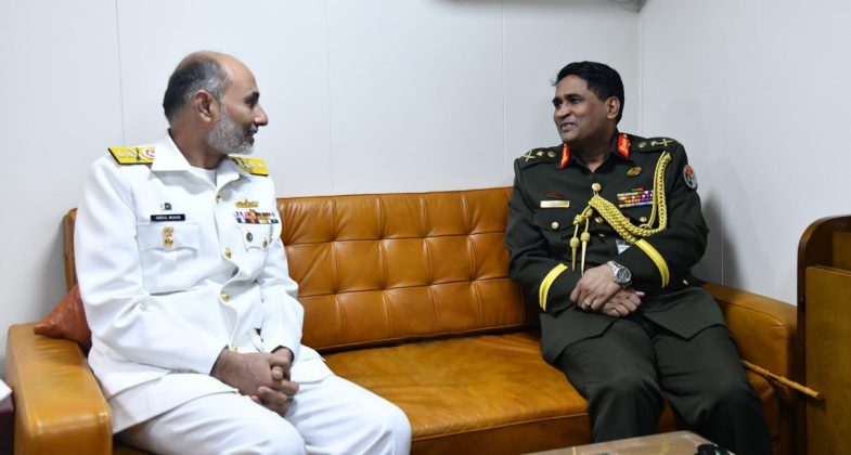 Principal Staff Officer of the Armed Forces Division of Bangladesh Lieutenant General SM Kamrul Hassan held Important meetings with different NAVAL COMMANDERS of Sacred Country PAKISTAN