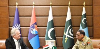 State Secretary and Deputy Minister of Defense Hungary Mr. Tamás Vargha And CJCSC General Sahir Shamshad Mirza Expresses Deep Concerns On indian And iranian Terrorism