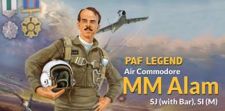 PAKISTAN AIR FORCE Pays Rich And Glorious Tribute To The Ghazi Of 1965 War - 1965 War Hero - Ace And Legend Air Commodore Mohammad Mahmood Alam SJ And SI(M) On His 12th Death Anniversary