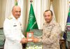 VCNS Vice Admiral Ovais Ahmed Bilgrami And Top Senior Military Leadership Of Saudi Arabia Discusses indian And iranian Terrorism In Sacred PAKISTAN During Official Visit To KSA