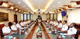 PAK NAVAL CHIEF (CNS) Admiral Muhammad Naveed Ashraf Presides Over The High-Profile And Most Important Command & Staff Conference Of PAK NAVAL COMMANDERS At NAVAL HQ Islamabad