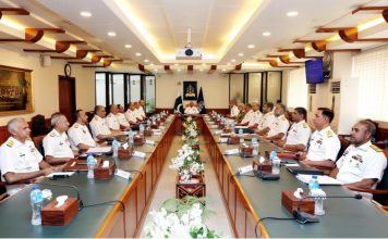 PAK NAVAL CHIEF (CNS) Admiral Muhammad Naveed Ashraf Presides Over The High-Profile And Most Important Command & Staff Conference Of PAK NAVAL COMMANDERS At NAVAL HQ Islamabad