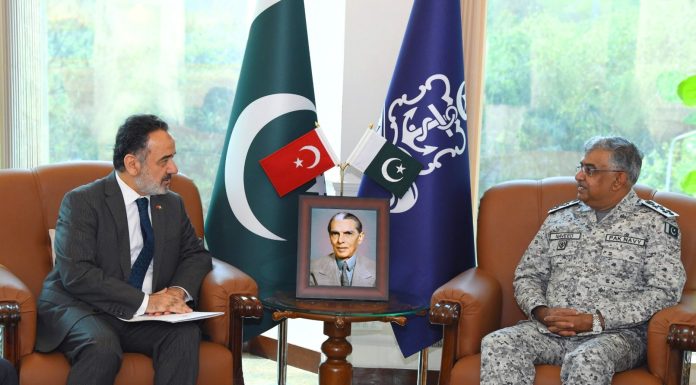 Ambassador of PAKISTAN Iron Brother TURKIYE And PAK NAVAL CHIEF Admrial Naveed Ashraf Meets at NAVAL HQ Islamabad