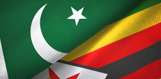 High-Level Defense Delegation Of Zimbabwe Led By Commander of The Air Force Of Zimbabwe Air Marshal John Jacob Nzvede Meets With PAF Chief Zaheer Ahmed Babar