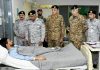 PAK NAVAL CHIEF Admiral Muhammad Naveed Ashraf visits CMH Rawalpindi to inquire about the Health of Injured Bravest Sons of Sacred PAKISTAN