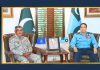 PAK NAVAL CHIEF (CNS) Admiral Muhammad Naveed Ashraf And PAK AIR CHIEF (CAS) Air Chief Marshal Zaheer Ahmed Babar Held High-Profile Important Meeting At AIR HQ Islamabad