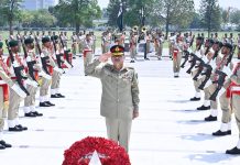 Special Guard Of Honor Ceremony In Honor Of Newly Promoted Most Powerful Field Marshal Syed Hafiz Asim Munir Nishan-i-Imtiaz (MILITARY) Successfully Held At YADGAR-E-SHUHADA At GHQ Rawalpindi
