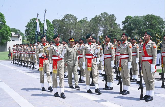 Special Guard of Ceremony Held for Newly Promoted Fieled Marshal Haiz Syed Asim Munir at GHQ Rawalpindi