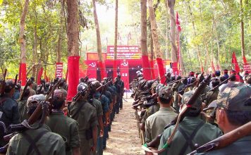 Brave and Valiant NAXAL Freedom Fighters Brutally Killed Dozens of Bastard indian police officers like Rabid Dogs in indian Occupied Manipur