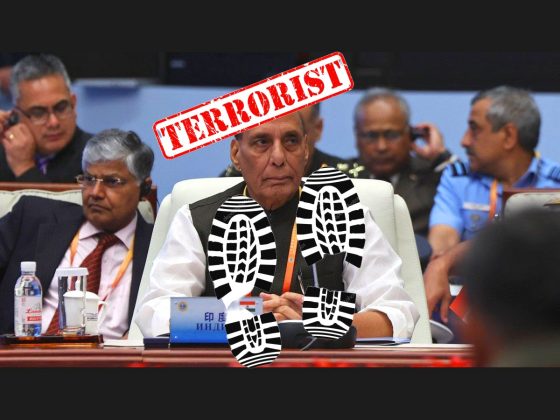 indian filthy dog defense minister bastard rajnath singh humiliates at SCO meeting in CHINA