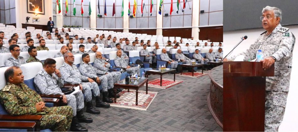 CHIEF OF THE NAVAL STAFF ADMIRAL NAVEED ASHRAF ADDRESSES PARTICIPANTS OF 54th PN STAFF COURSE AT PN WAR COLLEGE LAHORE