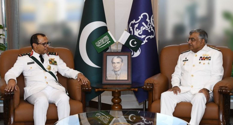 CHIEF OF THE NAVAL STAFF ROYAL SAUDI NAVAL FORCES VISITS NAVAL HEADQUARTERS ISLAMABAD