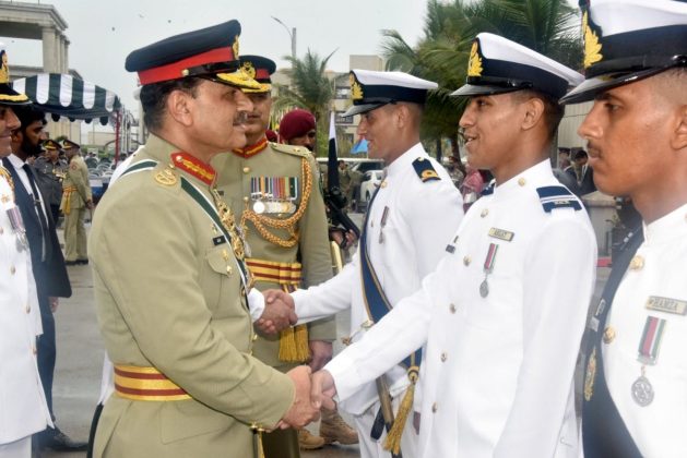 Field Marshal (COAS) Hafiz Syed Asim Munir 123rd Midshipmen And 31st SSC Course In PAKISTAN NAVAL Academy In Karachi