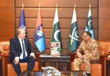 First Deputy Minister Of Defense Of Republic Of Tajikistan Meets with CHAIRMAN JOINT CHIEFS OF STAFF COMMITTEE (CJCSC) General Sahir Shamshad Mirza At Joint Staff HQ Rawalpindi