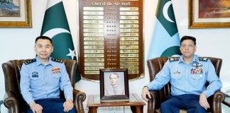 More Blessings For Both Iron Brothers As CHINESE PLAAF Chief Of Staff H.E Lieutenant General Wang Gang Held Important Meeting With PAK AIR CHIEF Zaheer Ahmed Ba