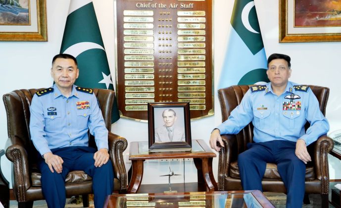 More Blessings For Both Iron Brothers As CHINESE PLAAF Chief Of Staff H.E Lieutenant General Wang Gang Held Important Meeting With PAK AIR CHIEF Zaheer Ahmed Ba