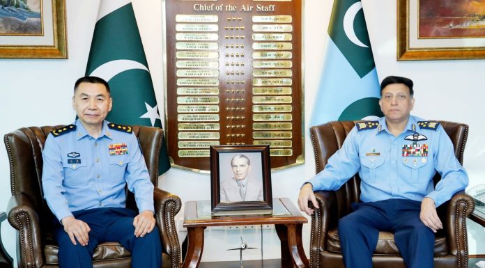 More Blessings For Both Iron Brothers As CHINESE PLAAF Chief Of Staff H.E Lieutenant General Wang Gang Held Important Meeting With PAK AIR CHIEF Zaheer Ahmed Ba