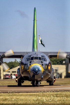 PAF C-130 Hercules Multipurpose Jet with Magnificent Pain Scheme at RIAT 2025