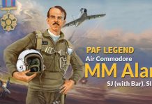 PAK AIR FORCE Pays Rich And Glorious Tribute To Bravest Son Of Sacred Country PAKISTAN And Ace Of PAF Air Commodore Muhammad Mahmood Alam On His 90th Birth Anniversary