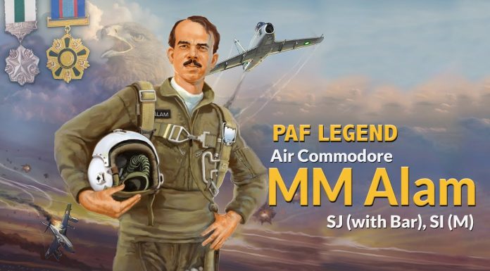 PAK AIR FORCE Pays Rich And Glorious Tribute To Bravest Son Of Sacred Country PAKISTAN And Ace Of PAF Air Commodore Muhammad Mahmood Alam On His 90th Birth Anniversary