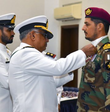 PAK NAVAL CHIEF Adm Muhammad Naveed Ashraf Confers MILITARY AWARDS Upon PAK NAVY Personnel During An Investiture Ceremony Held At Bahria Auditorium In Karachi