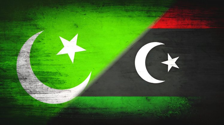 PAKISTAN and LIBYA FLAGS TOGETHER MASHALLAH . . .