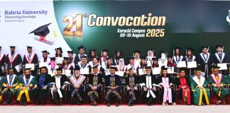 BAHRIA UNIVERSITY KARACHI CAMPUS HOLDS 21st CONVOCATION