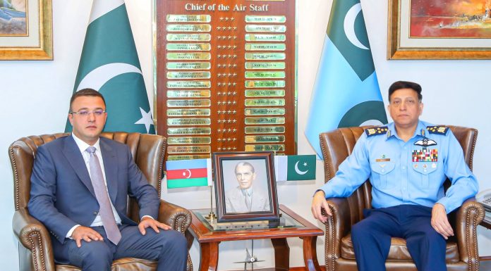 By Deputy Minister & Director General Of Defense His Excellency Mr. Agil Gurbanov Held High-Profile One On One And Most Important Meeting With PAK AIR CHIEF Zaheer Ahmed Babar Sidhu