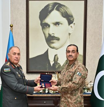 PAKISTAN All Weather STRATEGIC Ally and Iron Brother AZERBAIJAN awards Field Marshal PAK ARMY CHIEF (COAS) Hafiz Syed Asim Munir with Prestigious and Coveted “PATRIOTIC WAR MEDAL”