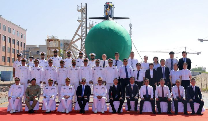 PAKISTAN NAVY LAUNCHES THIRD HANGOR CLASS SUBMARINE IN CHINA