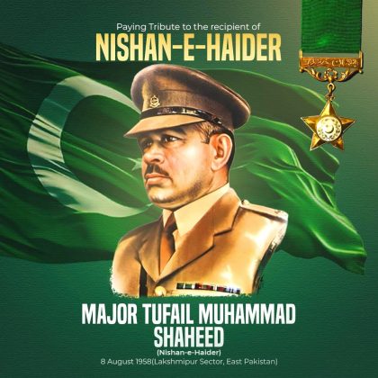 Top MILITARY BRASS Of Beloved Peace Loving Sacred PAKISTAN Pays Glorious Tribute To Bravest Son Of Sacred PAKISTAN Major Tufail Muhammad Shahed On His 67TH Martyrdom Anniversary