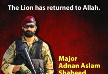 Bravest Son Of Sacred Country PAKISTAN Major Adnan Aslam Laid Down His Life For His Sacred PAKISTAN While Gallantly Protecting His Wounded Comrade During Bannu Operation