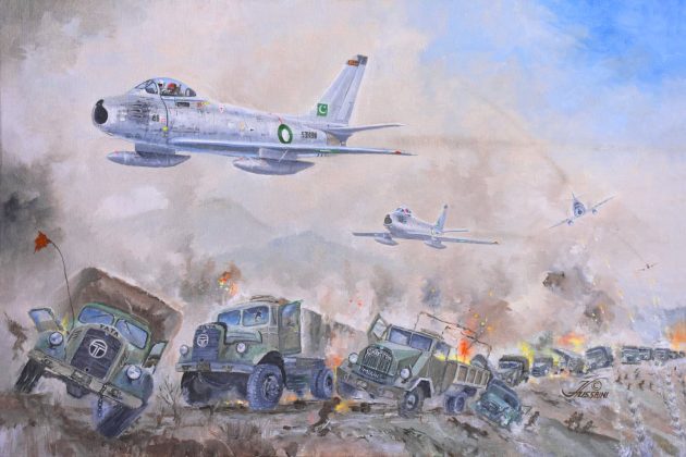 PAF Commemorates The 60th Glorious Anniversary Of The Complete Destruction Of Airfield In indian Occupied Srinagar By The Brave