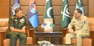 Chief Of Defense Forces Malaysia And CJCSC General Sahir Shamshad Mirza Expresses Serious And Grave Concerns On indian And iranian State Terrorism In Sacred PAKISTAN At JOINT STAFF HQ Rawalpindi