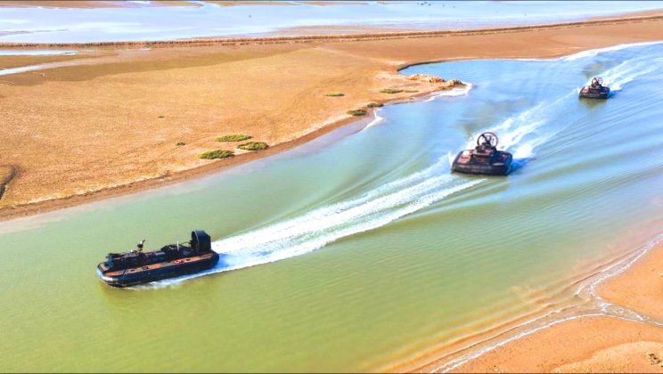 PAK NAVAL CHIEF Admiral Muhammad Naveed Ashraf also Successfully inducted the 3 x State of the Art and Heavily Armed 2400 TD Hovercraft in PAK NAVY Combat Fleet