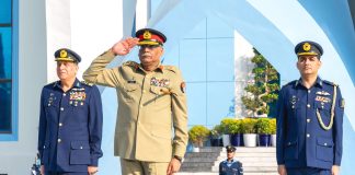 CHAIRMAN JOINT CHIEFS OF STAFF COMMITTEE (CJCSC) General Sahir Shamshad Mirza Pays Farewell Visit To PAK AIR CHIEF (CAS) Air Chief Marshal Zaheer Ahmed Babar Sidhu At AIR HQ Islamabad