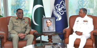 CJCSC General Sahir Shamshad Mirza Held One On One High-Profile And Most Important Meeting With PAK NAVAL CHIEF (CNS) Admiral Muhammad Naveed Ashraf During Farewell Visit To NAVAL HQ Islamabad
