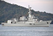 PAK NAVY Heavily Armed And Hi-Tech Stealth Warship PNS SAIF Successfully Visits The Port Of Male Of PAKISTAN Iron Brother MALDIVES During Overseas Deployment