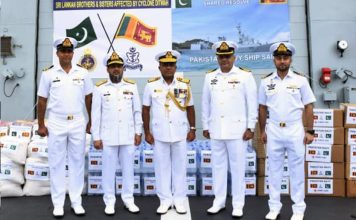 PAK NAVY Heavily Armed Stealth Warship PNS SAIF Delivers Humanitarian Assstance And Disaster-Relief (HADR) Mission To The Affectees Of The Cyclone Ditwah In Friendly Country Sri Lanka