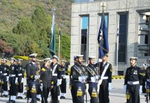 COMMANDER ROYAL BAHRAIN NAVAL FORCE MEETS WITH THE PAK NAVAL CHIEF (CNS) ADMIRAL MUHAMMAD NAVEED ASHRAF AT NAVAL HEADQUARTERS