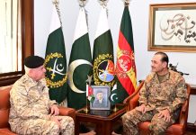 Chairman Joint Chiefs of Staff (CJCS) of the Jordan Armed Forces His Excellency Major General Yousef Ahmed A. Al Huneiti And CHIEF OF DEFENSE FORCES (CDF) PAK ARMY CHIEF (COAS) Hafiz Syed Asim Munir